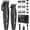 Black, variant on VGR 640 Professional Hair Clippers for Men, 9000RPM Cordless Barber Clippers and Trimmers Set, Zero Gap T-Blade Hair Cutting Kit, DLC Coated Ceramic Blade Barber Kit with LED Display(Black)