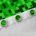 thumbnail image 4 of Feelyou Green Pixelate Miner Black Out Curtains, Abstract Curtains Pack of 2 (42x63 Each), 4 of 6