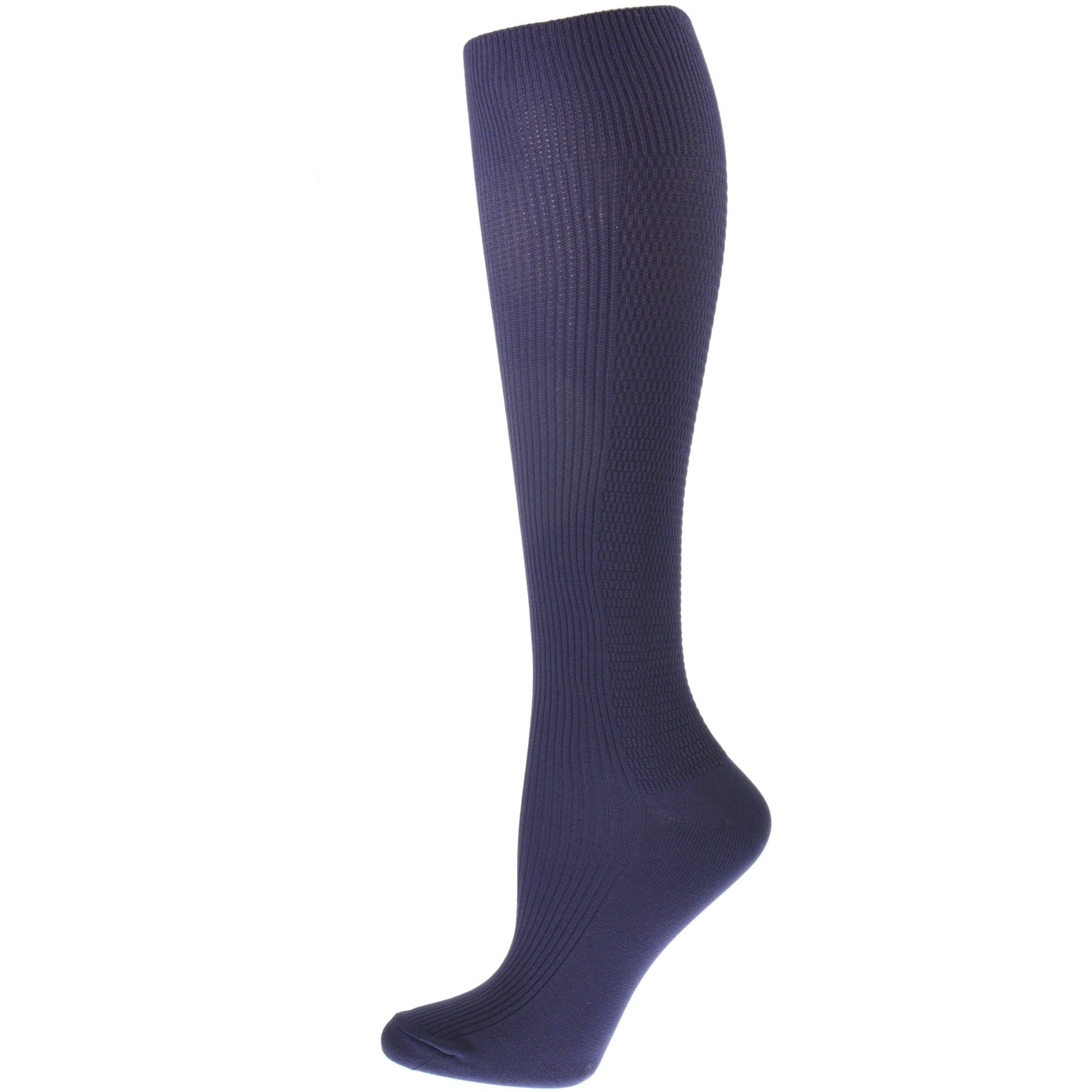 Sierra Socks Men's OTC Nylon Support Hose Compression Travel Socks Made ...