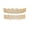 Gold, variant on Diamond Grillz for Men 8-Tooth Micro-Paved Zircon Full Coverage Iced Out Luxury Statement Hip Hop Party Nightclub Performance