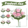 thumbnail image 3 of Artificial Flowers Cemetery Flower Plastic Memorial Bouquet 1 Bundles 11.81Inch Long Multicolor Options For Hanging Window Box Home Table Centerpieces Decor, 3 of 9