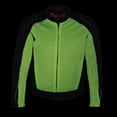 thumbnail image 4 of Milwaukee Leather MPM1790 Men's Black and Neon Green Hi Vis Mesh Racer Armored Jacket with Removable Rain Jacket X-Large, 4 of 8
