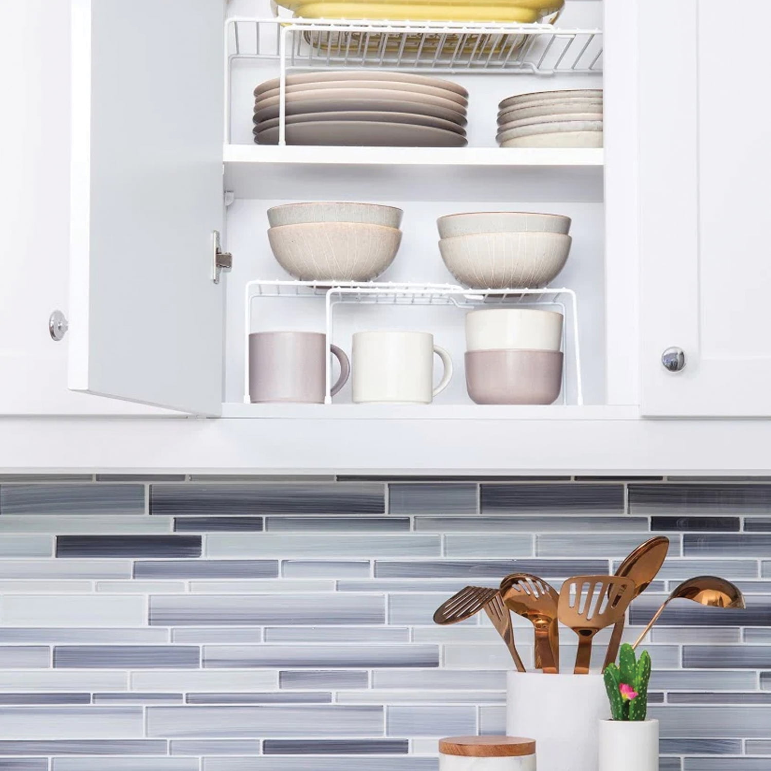Better Houseware Expanding Shelf, White (Small), 185/2PT