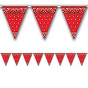 bandana pennant banner party accessory (value 3-pack)