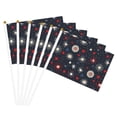thumbnail image 4 of Handheld Flag Double-Sided Hand Waving Flag 8.2×5.5in Used For Team Activities Or Decoration In Decorative Places Independence Day Theme Star (7) Six Piece, 4 of 8