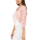 thumbnail image 4 of Inspire Chic Cárdigan de Encaje Floral para Mujeres con Mangas 3/4, Top Transparente, Rosa Grisáceo Claro, Talla M, 4 of 7