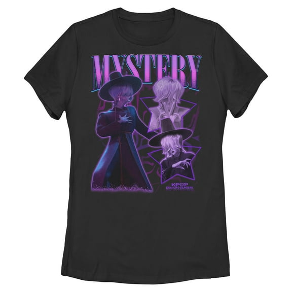 Womens KPop Demon Hunters Mystery Saja Collage T Shirt