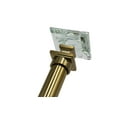 thumbnail image 2 of Linen Avenue Glass Square Single Window Curtain Rod Set, 48 to 86-inch, Brass, 2 of 5