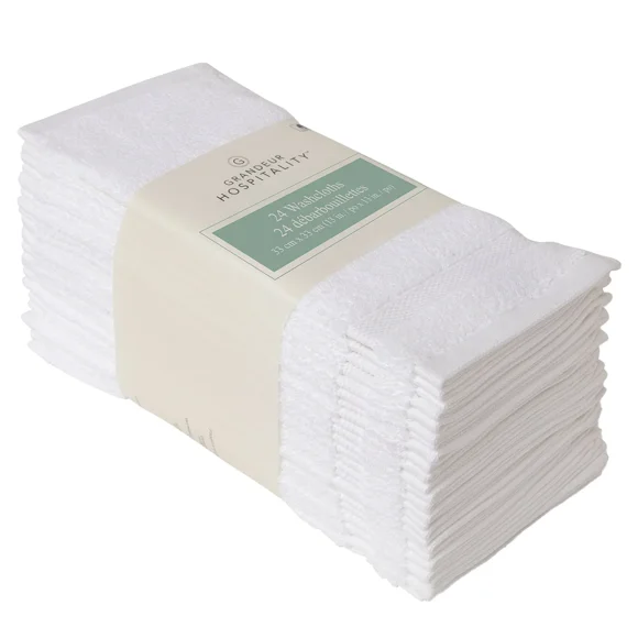 Grandeur Hospitality Bath Towels, 24-pack