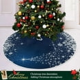 thumbnail image 6 of Winter Blue Snowflakes Christmas Tree Skirt Home Christmas Decoration Large Round Tree Skirt 47.2 Inches, 6 of 6