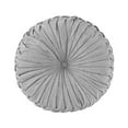 thumbnail image 2 of Regency Heights Round Floor Pillow, Meditation Seating Cushion, Chenille Sitting Pillows Floor and Chair Cushion for Yoga Living Room Balcony Office Outdoor, Dia 22"x6"H, Grey, 2 of 5