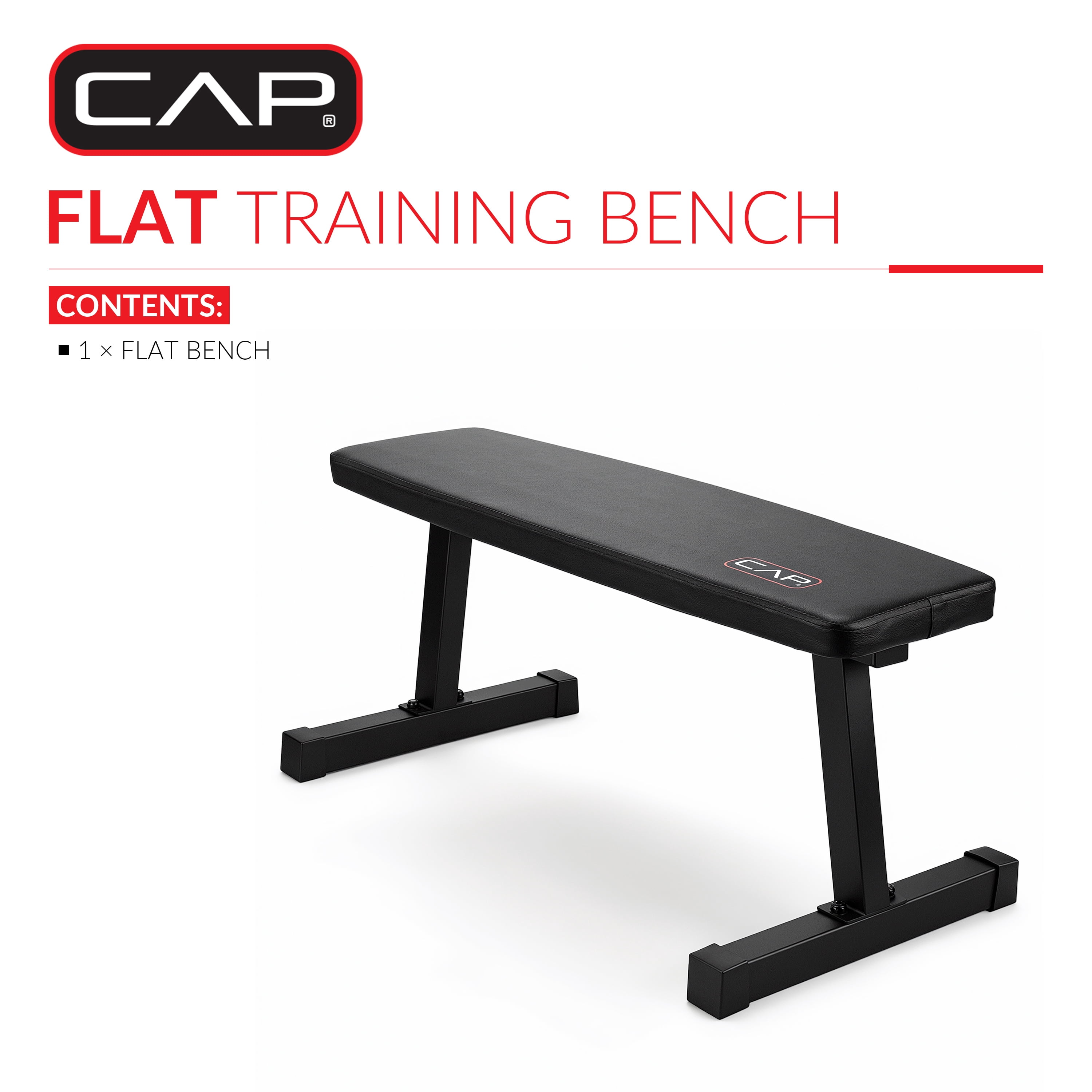 CAP Universal Flat Weight Bench, Black