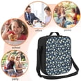 thumbnail image 5 of Lsque Daisy Floral B Lunch Bag Lunch Box for Women Men Reusable Insulated Lunch Tote Bag,Leakproof Thermal Cooler Sack Food Handbags Case High Capacity, 5 of 9