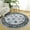 Black White -37, variant on Ultrug Area Rugs for Bedroom Round Rug for Living Room Decor Fluffy Circle Carpet Vintage Indoor Mat,5'x5',Black White