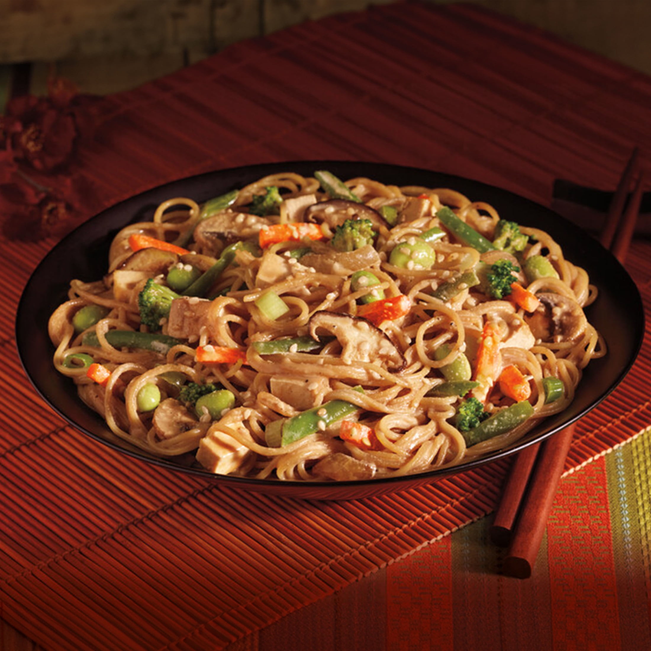 Amy's Frozen Meals, Chinese Noodles & Veggies in a Cashew Cream Sauce, Microwave Meals, 9.5 oz