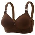 thumbnail image 1 of XZNGL Womans Embroidered Glossy Comfortable Breathable Bra Underwear No Rims, 1 of 1