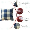 thumbnail image 3 of Lojalitet - Fundas de almohada a cuadros para porche delantero, patio, casa de campo, fundas de cojín decorativas retro, decoración del hogar para sofá, muebles, juego de 2, 3 of 5