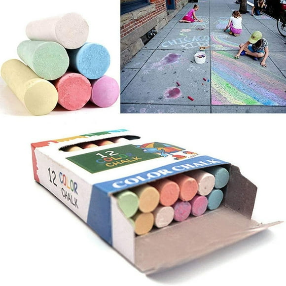 Dust Free Chalk Colorful Drawing Chalk for Blackboard Office School Stationary