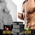 thumbnail image 6 of COMFREE Neoprene Sauna Waist Trainer Corset Sweat Belt for Men Weight Loss Body Shaper Compression Trimmer Workout Fitness Fat Burner Back Support, 6 of 7