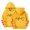 Yellow, variant on CPNG Girls Hoodies Tops Heart Print Long Sleeve Hooded Sweatshirts with Front Pocket Kids Loose Fit Daily Pullover Sweatshirt