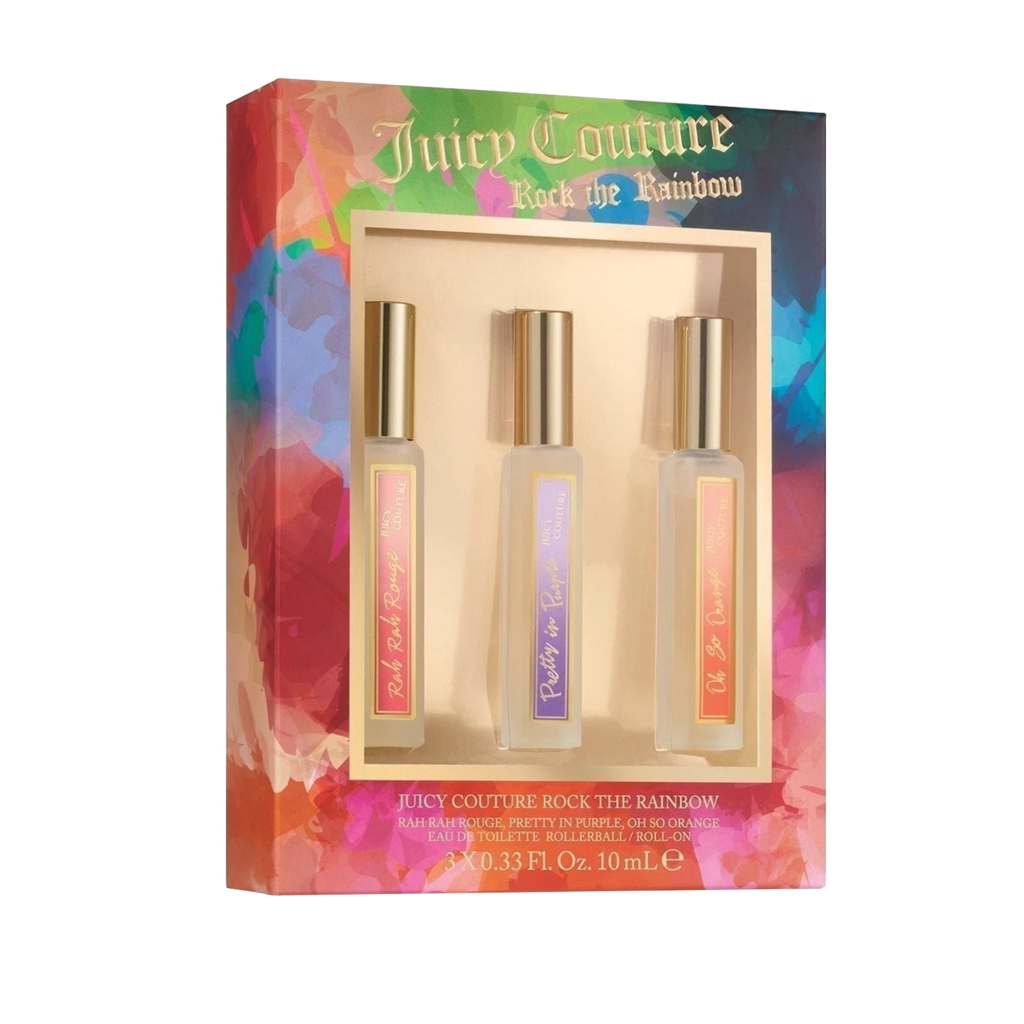 Juicy Couture Rock the Rainbow Perfume Gift Set for Women, 3
