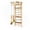 Brown, variant on WEDANTA Wooden Swedish Ladder Wall Set – Kids Stall Bars for Exercise – Kids Swedish Gymnastic Wall Gym – Wood Stall Bar Gymnastics Playground – Best Gym for All Family