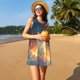 thumbnail image 3 of Balery Starry Sky Constellation Cat Vestidos de verano para mujer con estampado: vestido holgado sin mangas, vestido playero informal y cómodo para días calurosos., 3 of 7