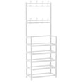 thumbnail image 1 of Porte-chaussures Monté sur Porte B, Portemanteau Suspendu, Organisateur de Rangement Multifonction avec Tablettes Ajustables, Acier Inoxydable Robuste et Installation Facile pour Entrée, Garde-Robe et Appartement, 24X12, 1 of 6