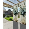 thumbnail image 3 of nqOlkjepod Outdoor Curtains for Patio Waterproof, Green Eucalyptus Outdoor Privacy Panels Grommet, Botanical Leaves Spring Retro Art Blackout Outside Curtains for Porch/Cabana 54"x108", 1 Panel, 3 of 8