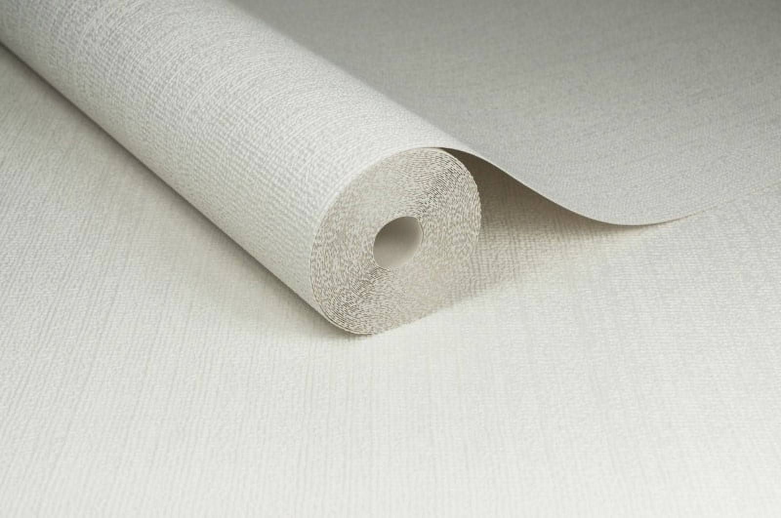 Linen White Paintable Wallpaper