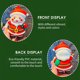 thumbnail image 3 of Llavero de Navidad lindo colgante de Santa Claus llavero de metal adorno navideño llavero para hacer CACAGOO Tipo 2, 3 of 7