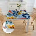 thumbnail image 2 of WYYP Floral Flower Gifts Soft Flower Tablecloth for Home Kitchen/Parties/Holiday Dinner white, 2 of 7