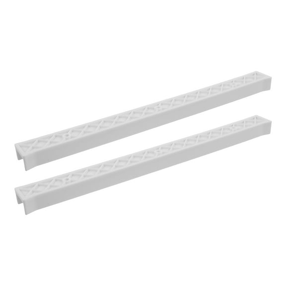 WHAMVOX 1 Pair White Plastic Drawer Slide Rails for Home and Office Storage Anti-Slip and Durable Easy to Install Ideal for Cabinets and Dressers 28cm
