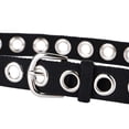 thumbnail image 4 of Women Punk Metal Buckle Pants Belt Casual Waist Strap Men Adjustable Full Holes Waistband, 4 of 9