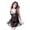 Black, variant on Womens Badydoll Transparent Nightgowns Sleepwear with Strappy Cups