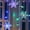 Multicolor, variant on Outdoor Christmas Lights Snowflake LED Curtain String Lights Waterproof Holiday Party Connectable Wave Fairy Lights