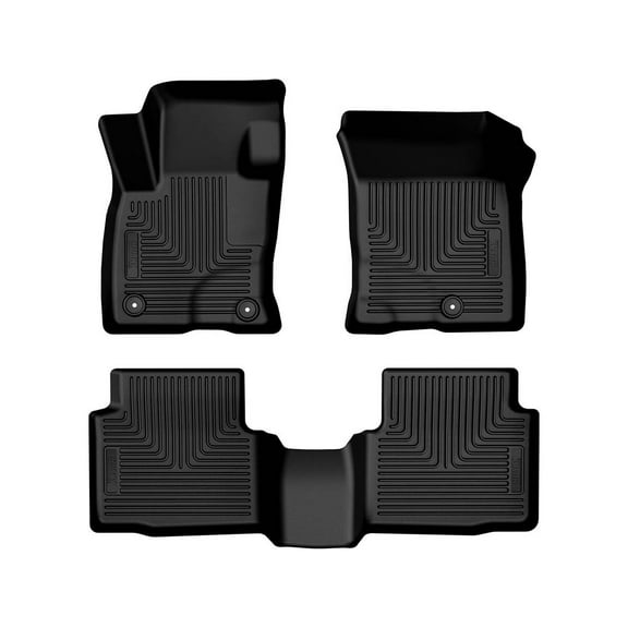 Husky Liners 95331 Weatherbeater Floor Mats Fit 2024-2025 Ford Escape 1.5L L3/2.0L L4 EcoBoost excl. Hybrid Front/2nd Row Liners 3pc Black