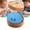 Light Blue, variant on Colorful Steamed Bun Squishing Toys - Cute Bao Stress Relief Fidget Toys with Steamer Baskets for Kids & Adults