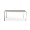 thumbnail image 5 of Braxton Outdoor Modern 6 Seater Aluminum Dining Set with Tempered Glass Table Top, Gray, Silver, Taupe, 5 of 12