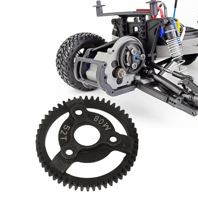 Juego De Engranajes Rectos, Engranajes De Transmisión De Acero Metálico Para 1/10 Slash 2WD RC Car 32P 0,8 M Kit De Engranajes Rectos Transmisiones Y Diferenciales