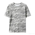 thumbnail image 5 of Arlun Women's Camo Print Short Sleeve T Shirts Trendy Classic Crew Neck Loose Breathable Tops Loose Fit Comfortable Daily Wear Summer Street Style Graphic Tees 1-Grey XXXXXXL, 5 of 6