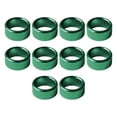 thumbnail image 1 of 2x10 Anillos De Metal Para Patas De Paloma Que Identifican Las Bandas Y Quitan Fácilmente Los Accesorios, Color Verde, 1 of 8