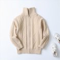 thumbnail image 4 of WXFAZCVU Boys Full Zip Long Sleeve Cardigan Knit Casual Cardigan Sweater Top Trendy Clothes Size 7-8 Years, 4 of 4