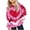 Hot Pink, variant on Kids' Valentine's Day Hoodie Boys Girls Tie-Dye Heart Print Sweatshirt Festive Casual Long Sleeve Pullover with Pockets