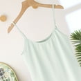 thumbnail image 4 of Ohufall Cotton Pajama Tank Tops for Women Summer Solid Casual Sleeveless Cami Pj Shirt Soft Comfy Home Sleepwear Women's Camisole Loungewear, 4 of 5
