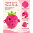 thumbnail image 3 of Musical Sensory Interactive Plush Toy with Skin Touch Sensor, Strawberry Doll Dual Mode Music Toy for Group Play Party Game Christmas Birthday Gift, 3 of 7