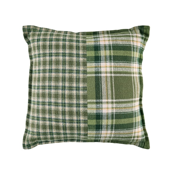 Better Homes & Gardens Corin Plaid Throw Pillow, 20x20 Inches, Green