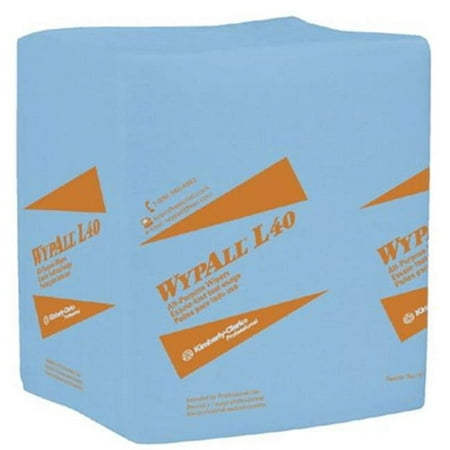 L40 Towel, Blue, 12.5 in W x 12 in L, Pack, 1 Ply, 56 Sheets/PK, 672 Sheets Total