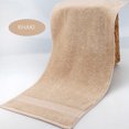 thumbnail image 2 of Household Cotton Bath Towels Soft Absorbent Towel Solid Color High-quality Hand Towels for Guest 1 PC Khaki 13x29 Inches, 2 of 3