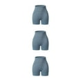 thumbnail image 1 of Pantalones cortos sin costuras Qarigey Push Up mallas cortas de entrenamiento ropa deportiva verano Azul claro S, 1 of 6